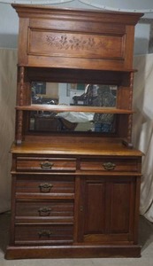 lot 300 image: antique buffet