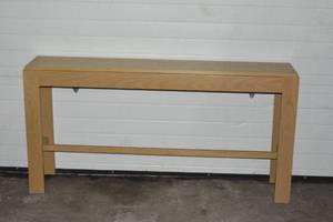 lot 3 image: 60 x 12 x 30.5 Wood Sofa Table