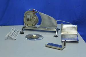 lot 30 image: Sears Chrome-Plated Steel Electric Slicer