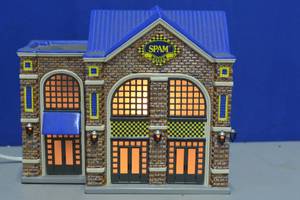lot 47 image: DEPT. 56 Hormel Spam Museum Profiles snow village 06225