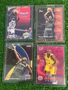 4 Different Shaquille ONeal Cards