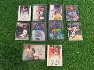 10 Different Autographed Basketball Cards