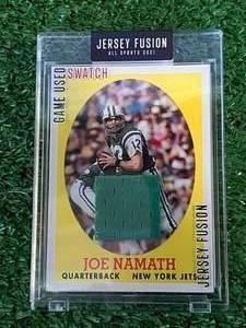 Joe Namath All Sports 2021 Jersey Fussion Card 17 of 22&nbsp