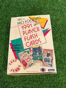 1991 NFL Pro Football Player Flash Cards Box