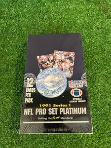1991 NFL Pro Set Platinum Football Series 1 Factory Sealed Box