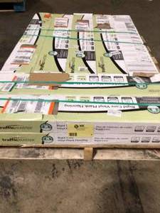 lot 6 image: TrafficMaster French Oak 5.95 in W Rigid Core Luxury Vinyl Plank Flooring (23.95 sq. ft.case) - 11 cases total - good condition - review all pictures