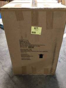 lot 20 image: Home Decorators Collection Gazette 24 in. W x 21.75 in. D x 34 in. H Vanity Cabinet Only in Grey - good condition - review all pictures