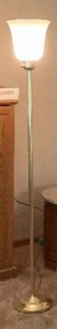 lot 321 image: Brass Colored Floor Lamp