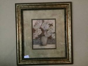 lot 322 image: Hydrangea Framed Picture