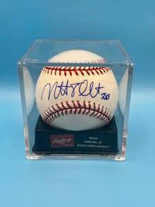 Matt Tolbert autographed baseball, MN Twins Target Field Inaugural Season 2010