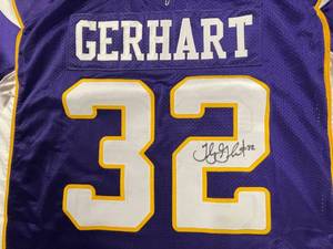 MN Vikings autographed jersey, Toby Gerhart