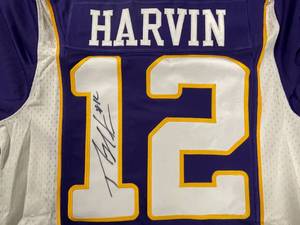 MN Vikings autographed jersey, Percy Harvin