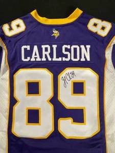 MN Vikings autographed jersey, John Carlson