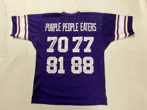 MN Vikings autographed jersey, Purple People Eaters