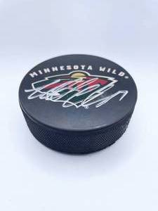 MN Wild autographed hockey puck, Cullen