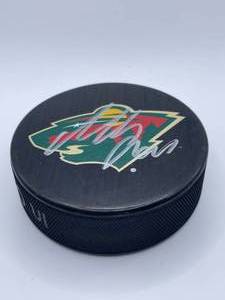 MN Wild autographed hockey puck, Mikael Granlund