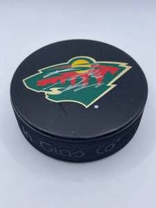 MN Wild autographed hockey puck, Jared Spurgeon