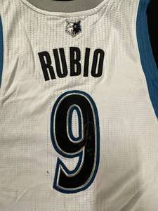 MN Timberwolves autographed jersey, Ricky Rubio