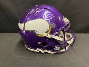 MN Vikings autographed helmet, Matt Kalil