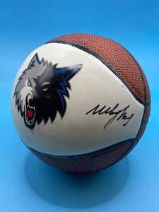 MN Timberwolves autographed mini basketball, Corey Brewer
