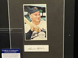 Harmon Killebrew MN Twins authenticated autographed print