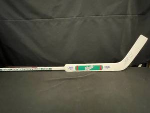 MN Wild autographed hockey stick, Niklas Backstrom
