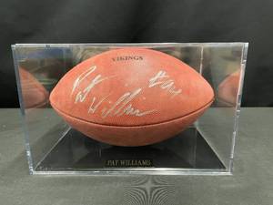 MN Vikings autographed football, Pat Williams