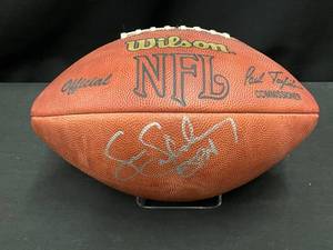 MN Vikings autographed football, Sean Salisbury
