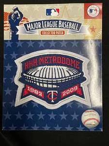 HHH Metrodome Commemorative jersey patch, new