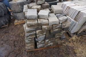 Pallet of Permeable Pavers In Assorted Sizes