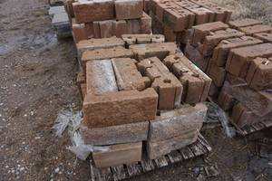 Pallet of 18 x 8 Sand Retaining Wall Blocks