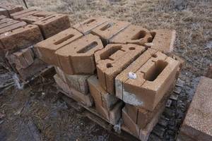 Pallet of 18 x 8 Sand Retaining Wall Blocks