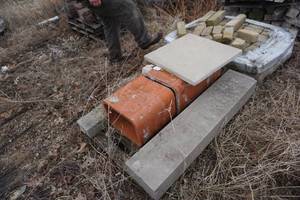 Chimney Pipe With Concrete Stone