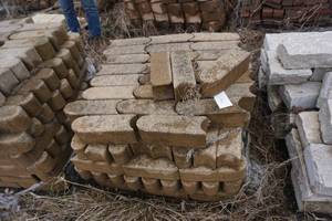 Pallet of Tan Bullet Pavers