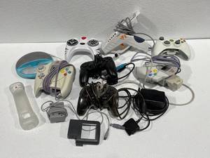 Lot of Video Game Controllers