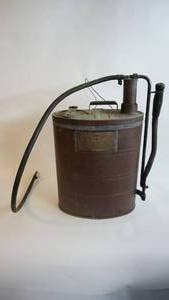 lot 2 image: VERY COOL Antique Copper Backpack Fire Extinguisher...think Ghost Busters