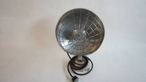 lot 9 image: Vintage Focalipse 706A 1940s Space Heater Lamp - 15 inch with 12 inch diameter...works