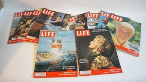lot 109 image: 10 1960 life magazines