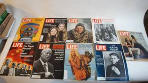 lot 113 image: 10 1970 through 71 life magazines