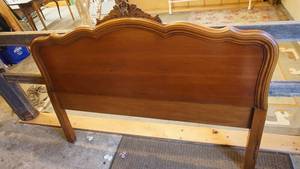 lot 133 image: Antique headboard Fruitwood Cherry and gum 56 x 42