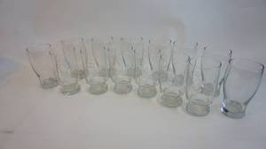 lot 182 image: Set of six vintage remember when drink glasses, set of eight vintage drink glassesall 5 12