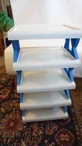 lot 274 image: Large five shelf display stand Banana Boat advertising 24 x 21 x 46