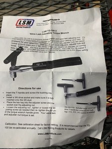 Valve Lash Torque Wrench