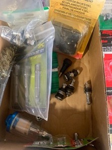 Box of Misc Tire  repair supplies