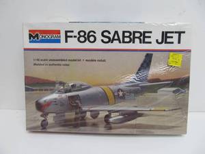 lot 36 image: Vintage Monogram F-86 Sabre Jet