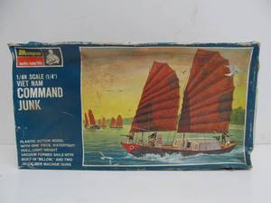 lot 77 image: Monogram Vietnamese Command Junk Ship Hobby Kit