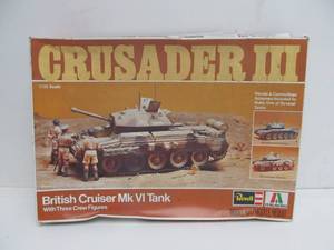 lot 97 image: Vintage Revell Crusader III British Cruiser Mk VI Tank