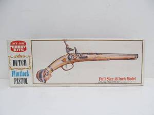 lot 110 image: Life-Like Hobby Kits Dutch Flintlock Pistol Full Size Model Kit
