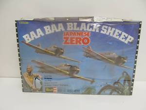 lot 190 image: Larger Revell BAA BAA BLACK SHEEP Japanese Zero