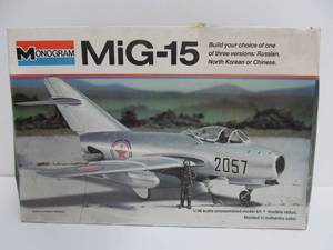 lot 194 image: Vintage Monogram MiG-15 Model Kit